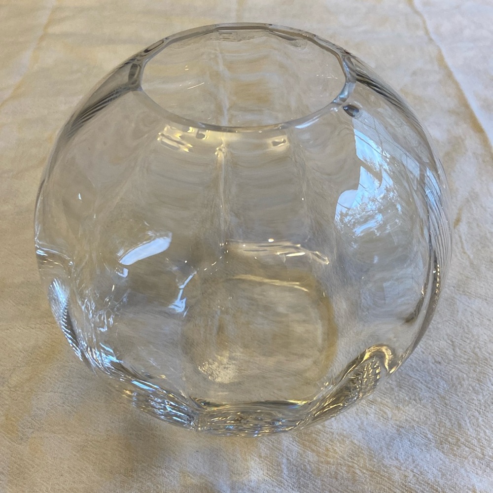 Wedgwood Devon Collection Lead Crystal Rose Bowl
